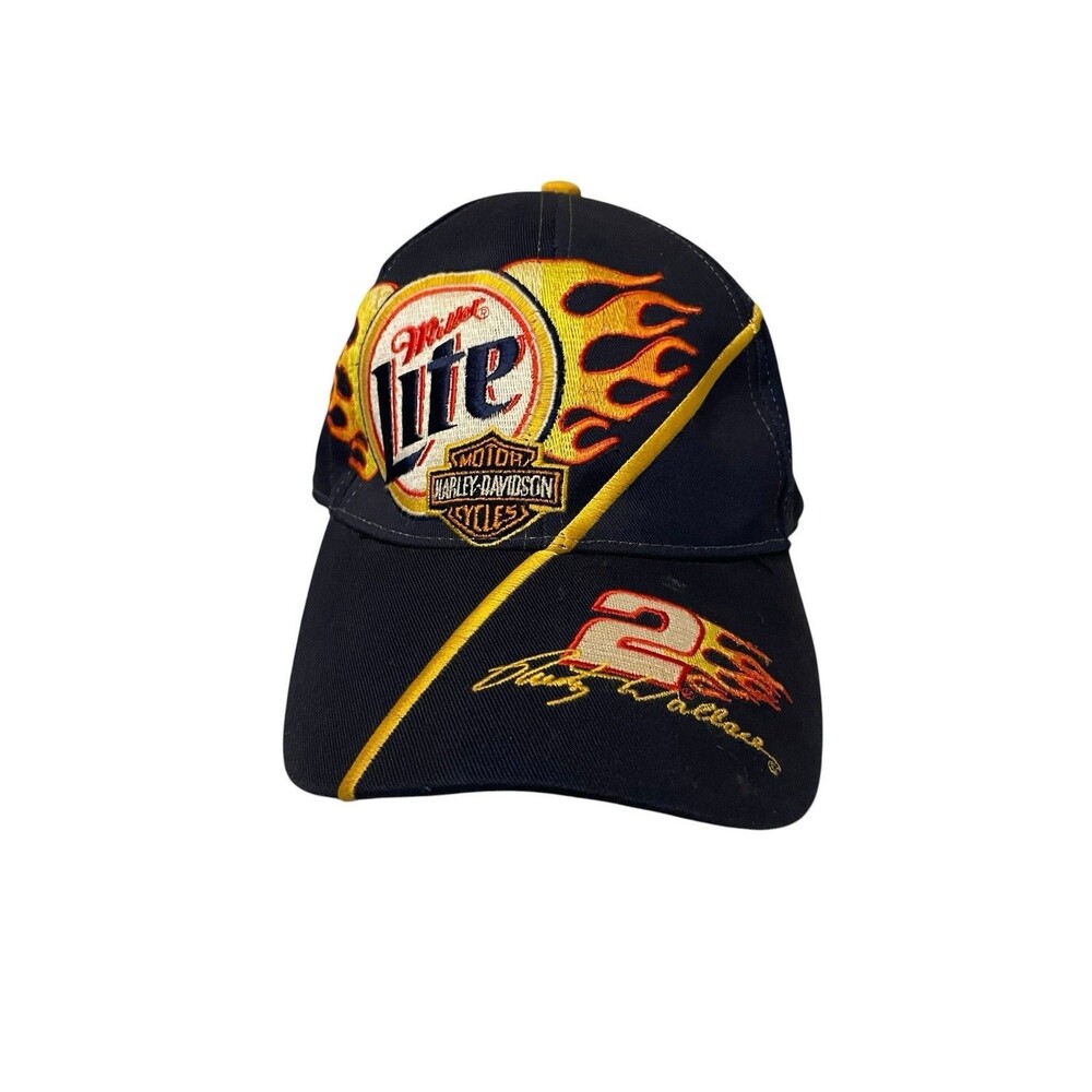 Vintage Chase Authentics NASCAR Rusty Wallace Flame Cap One Size Racing